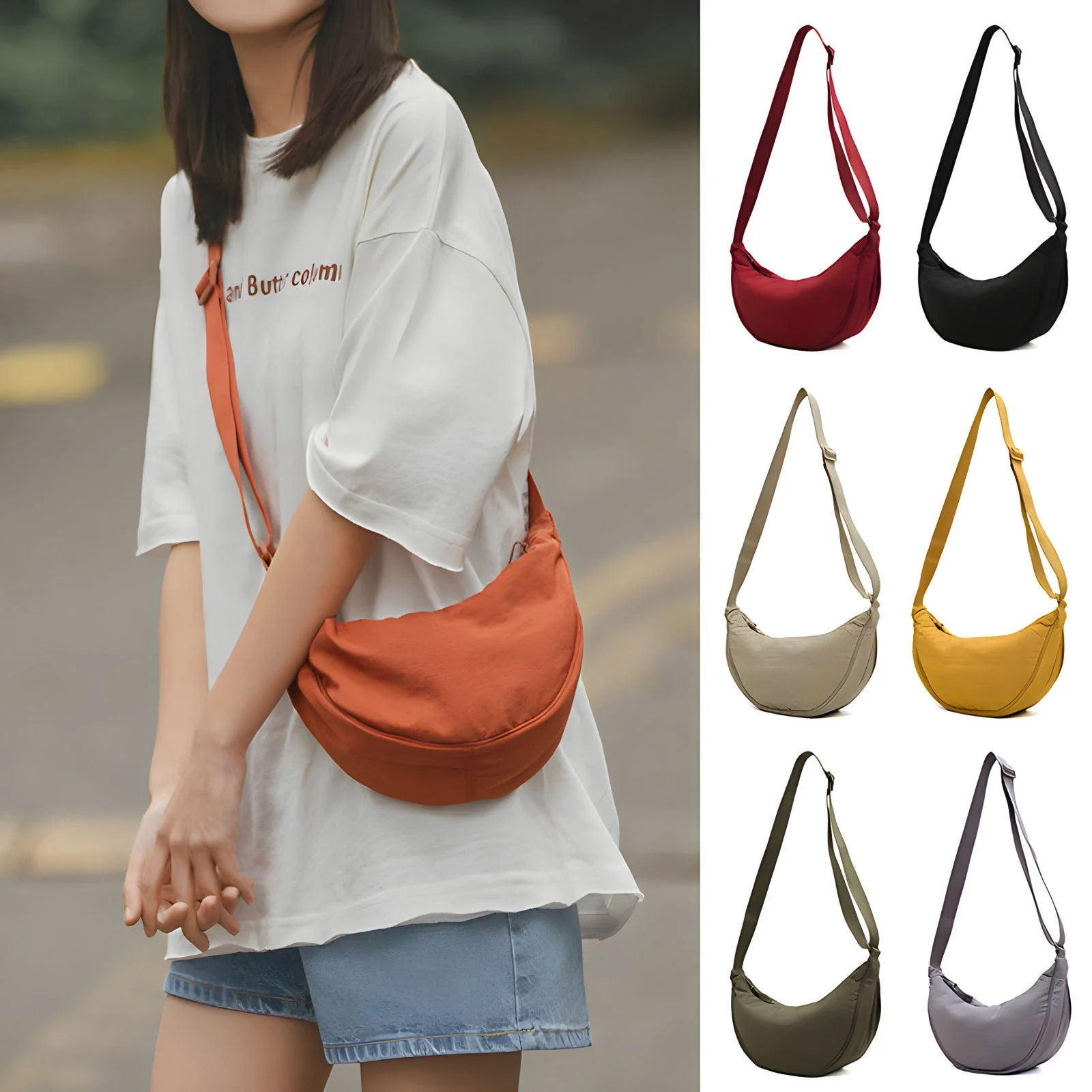 Sac bandoulière tendance fermeture zippée - Image 20