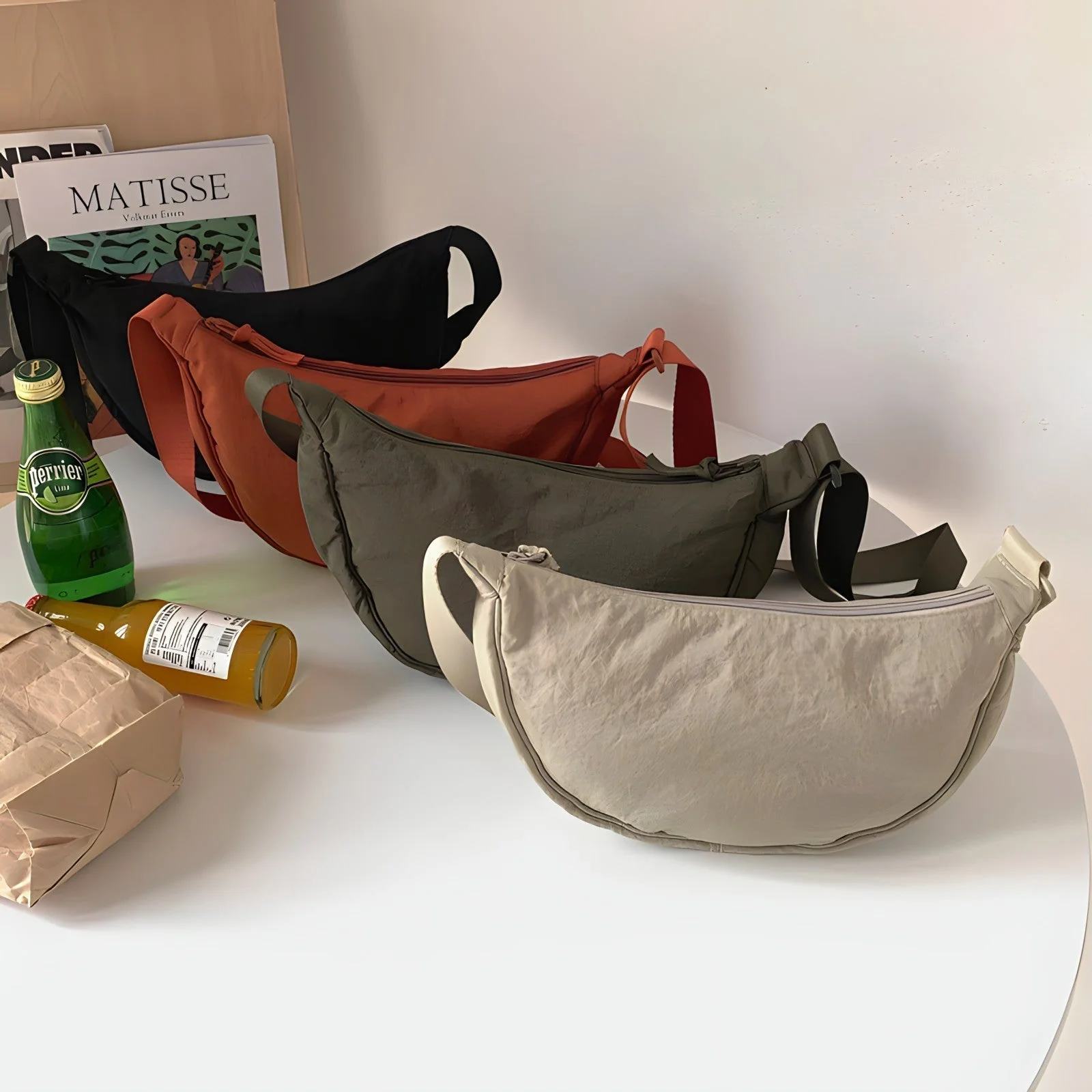 Sac bandoulière tendance fermeture zippée - Image 6