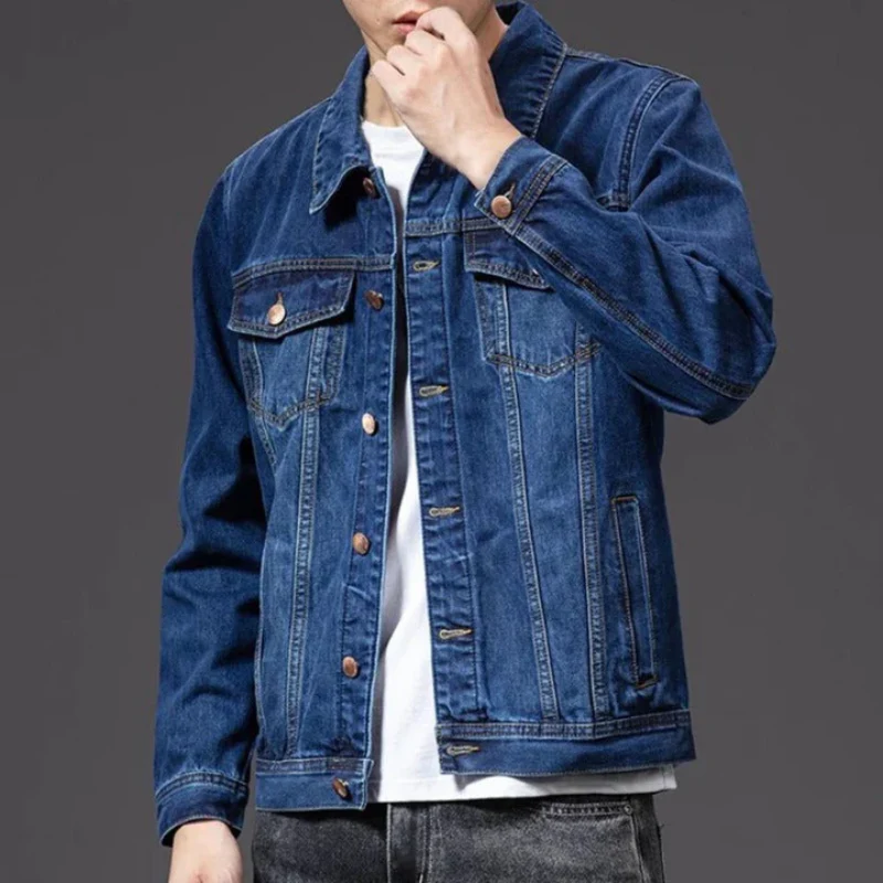 Veste en jean homme manches longues - Image 2
