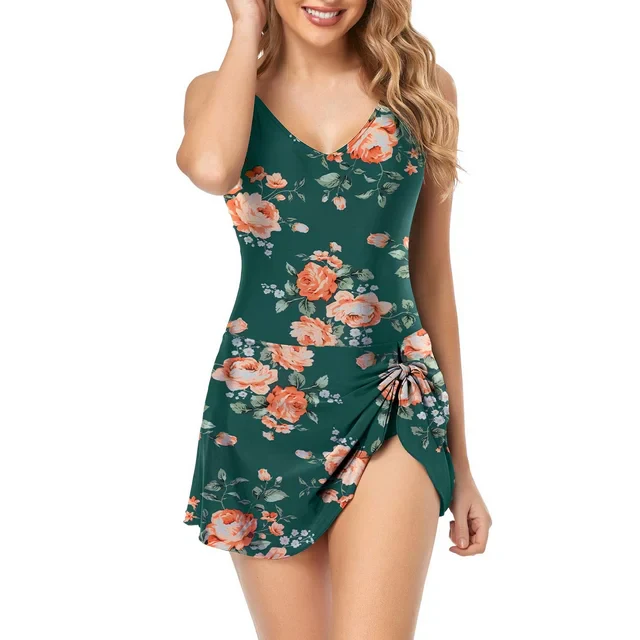 Maillot de bain femme gainant avec jupe intégrée - Image 25