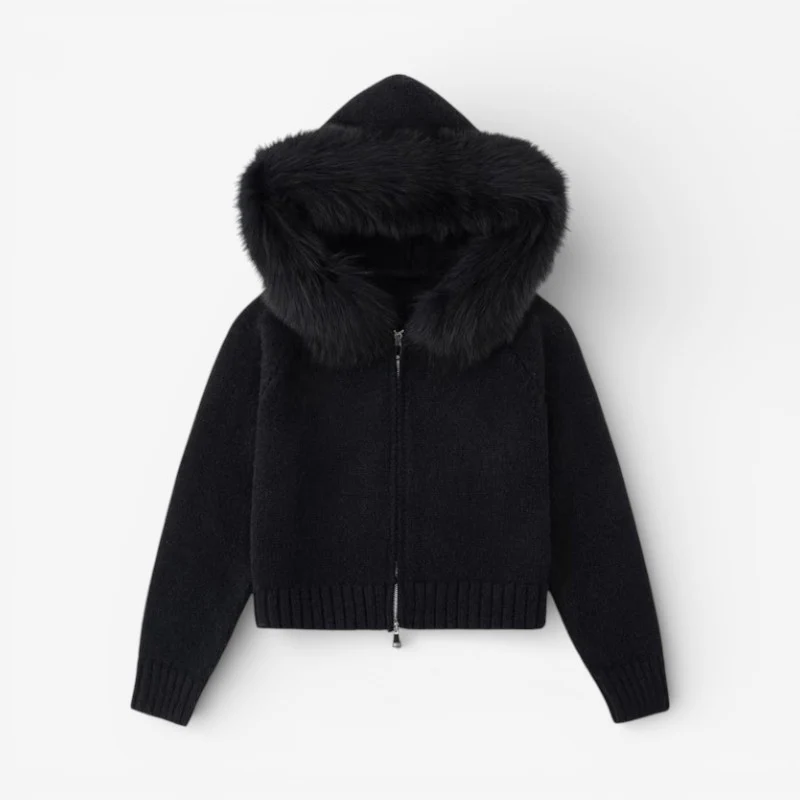 Elina – Veste à capuche zippée à manches longues - Image 2