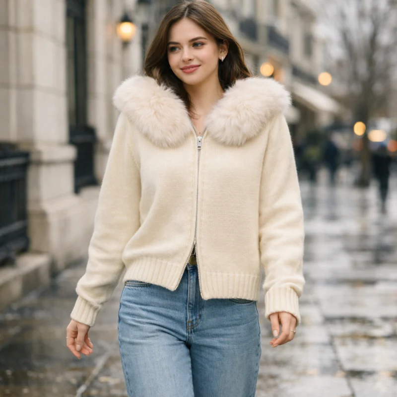 Elina – Veste à capuche zippée à manches longues - Image 6