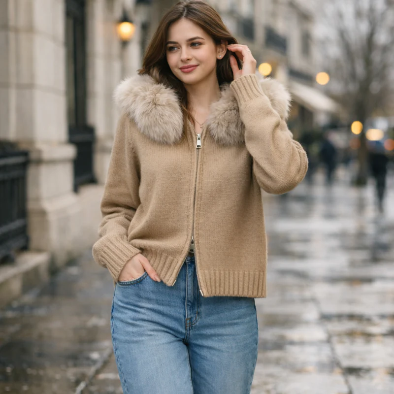 Elina – Veste à capuche zippée à manches longues - Image 8
