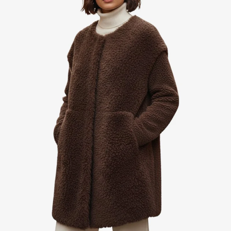 Manteau ample manches longues