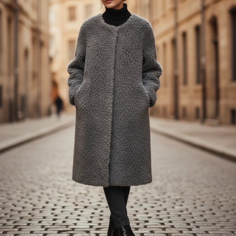 Manteau ample manches longues - Image 6