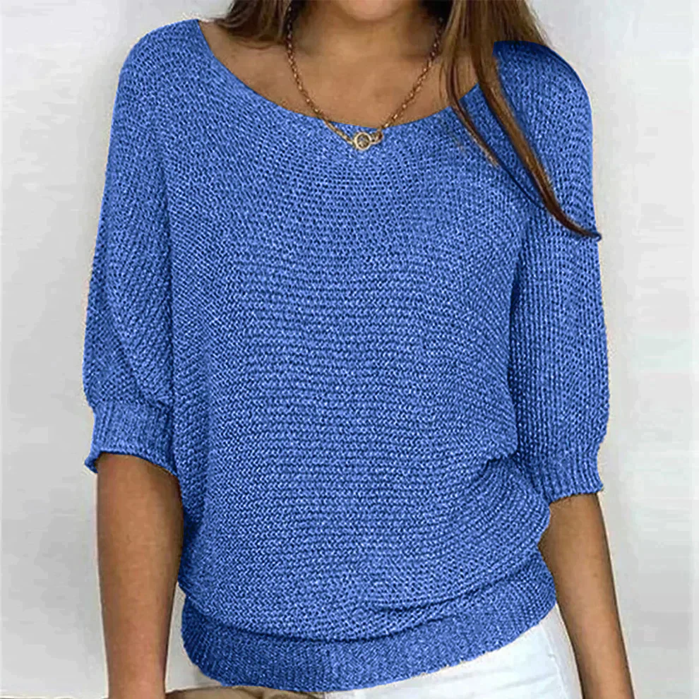 Elise - Pull tricot décontracté col rond - Image 4