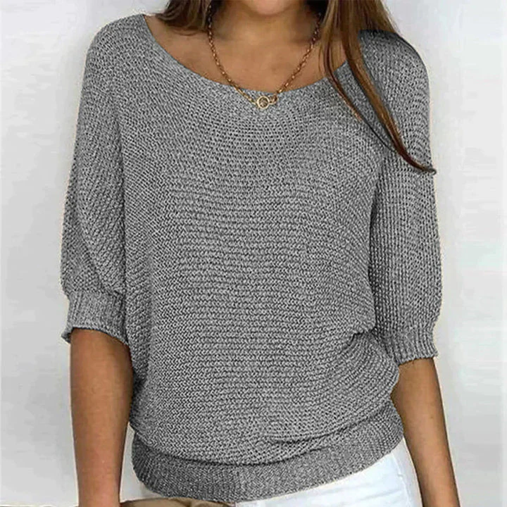 Elise - Pull tricot décontracté col rond - Image 5
