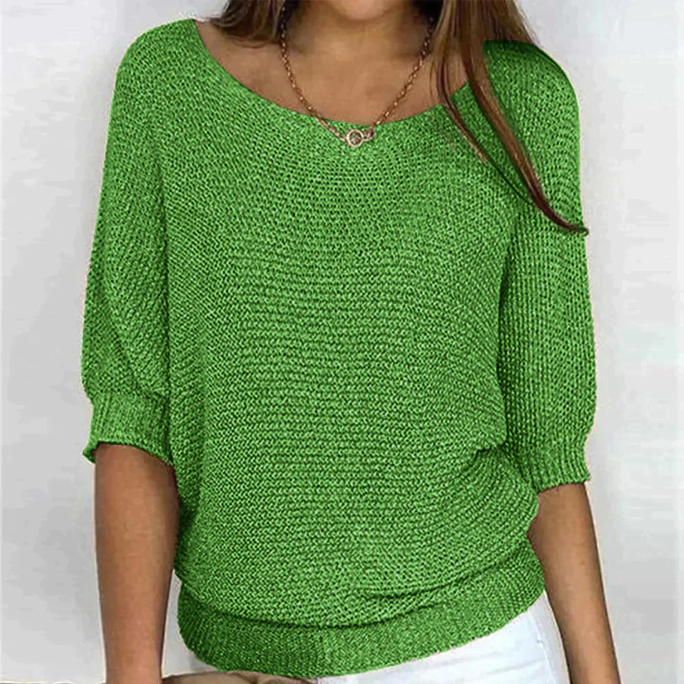 Elise - Pull tricot décontracté col rond - Image 6