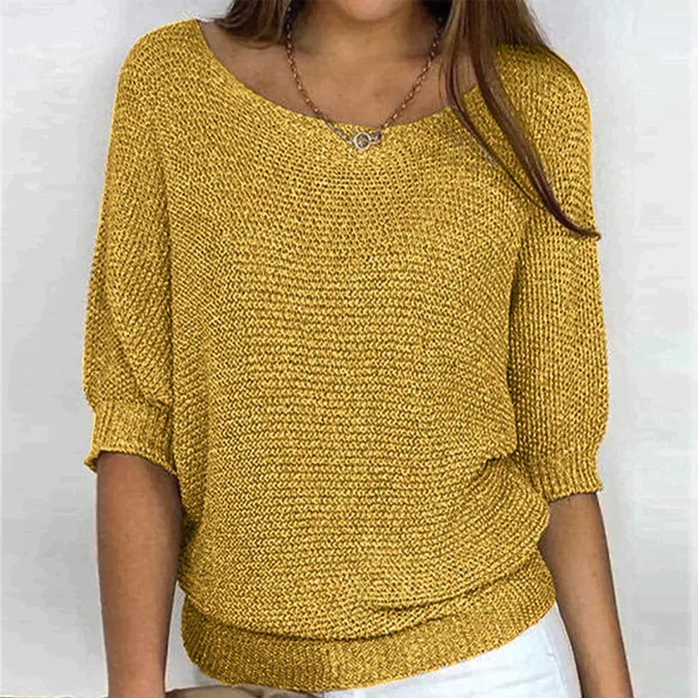Elise - Pull tricot décontracté col rond - Image 7