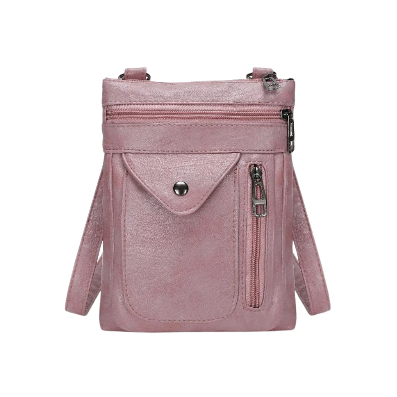 Sac bandoulière avec poches zippées + sangle réglable - Image 3