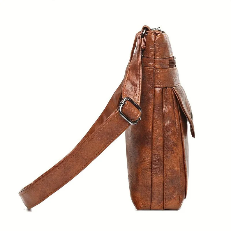 Sac bandoulière avec poches zippées + sangle réglable - Image 7