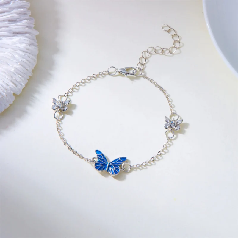 Ensemble Élégant Collier et Bracelet Papillon - Image 9