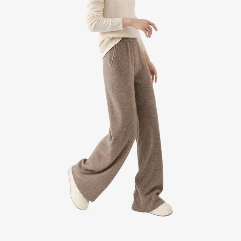 Pantalon femme taille haute jambe large - Image 2
