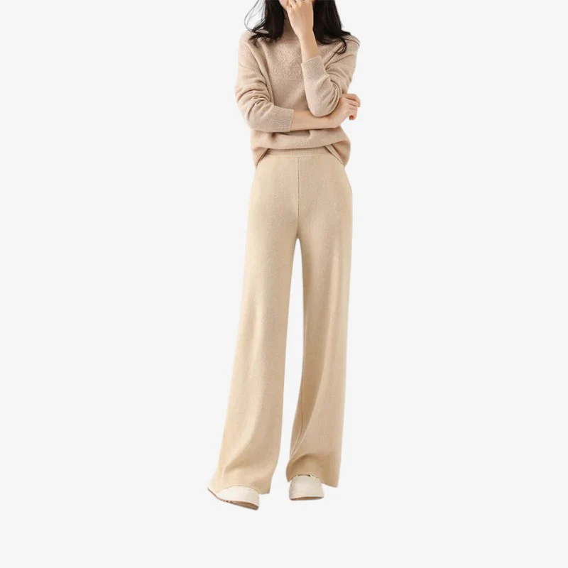 Pantalon femme taille haute jambe large - Image 3