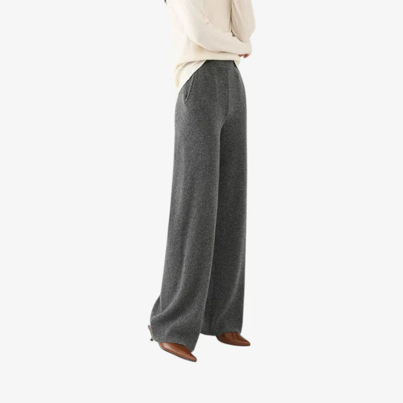 Pantalon femme taille haute jambe large - Image 4