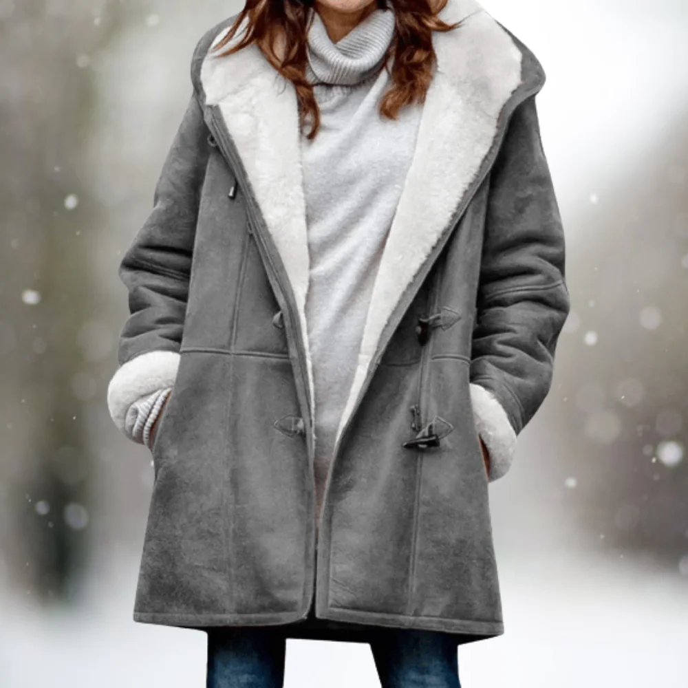 Veste polaire polyvalente avec demi-capuche pour un style douillet - Image 3