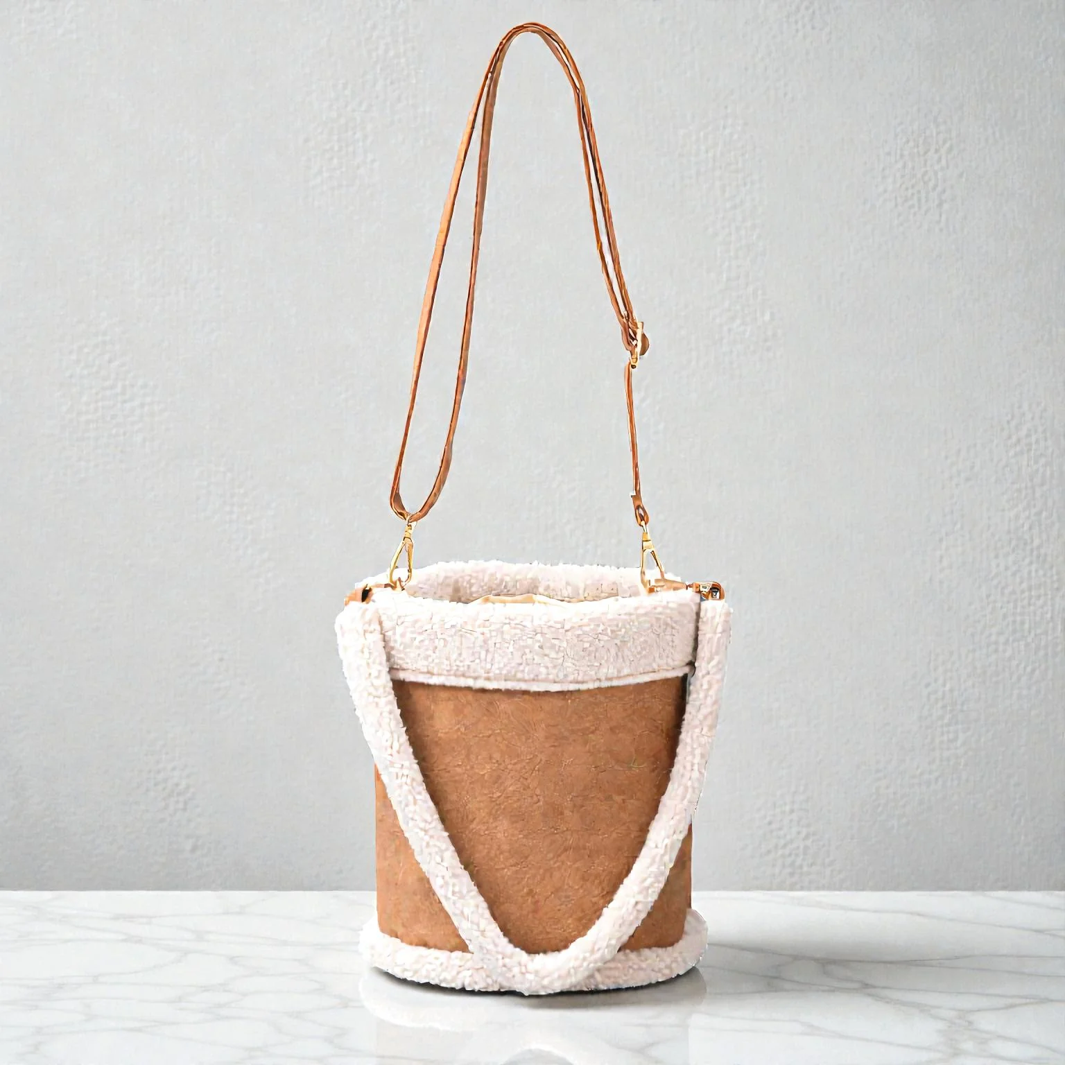 Elora – Sac à Bandoulière en Forme de Tonneau avec Sangle réglable - Image 2