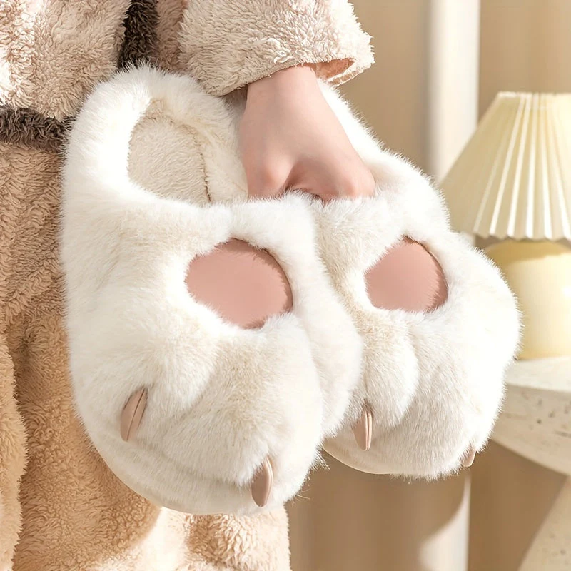 Chaussons femme pattes de chat