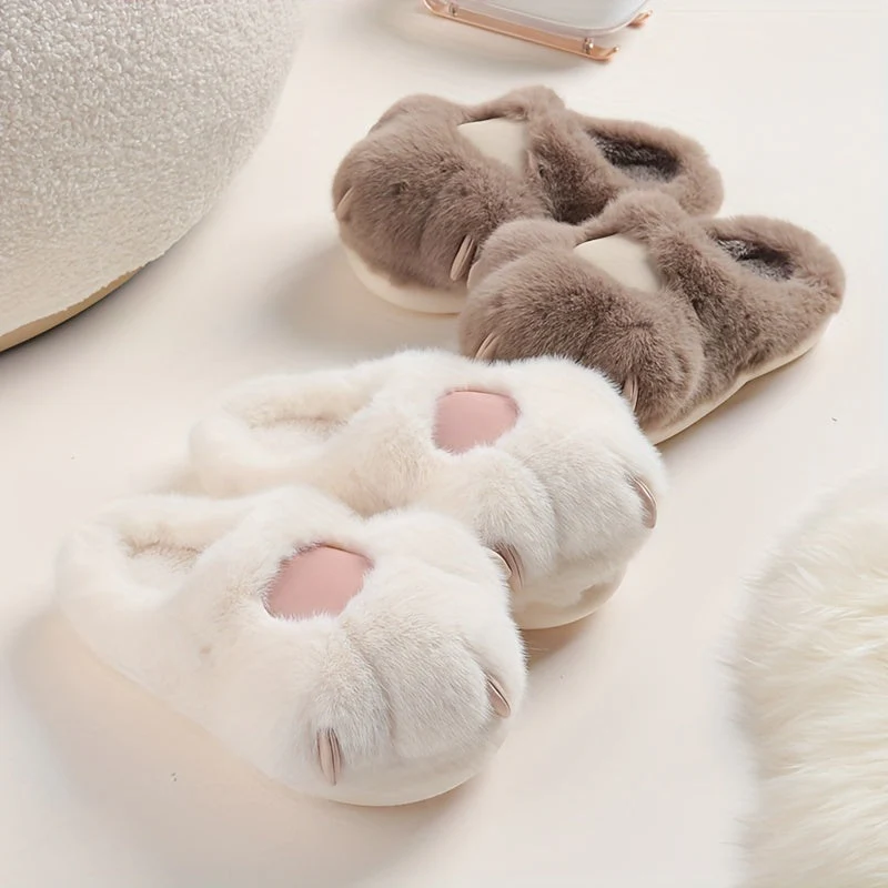 Chaussons femme pattes de chat - Image 4