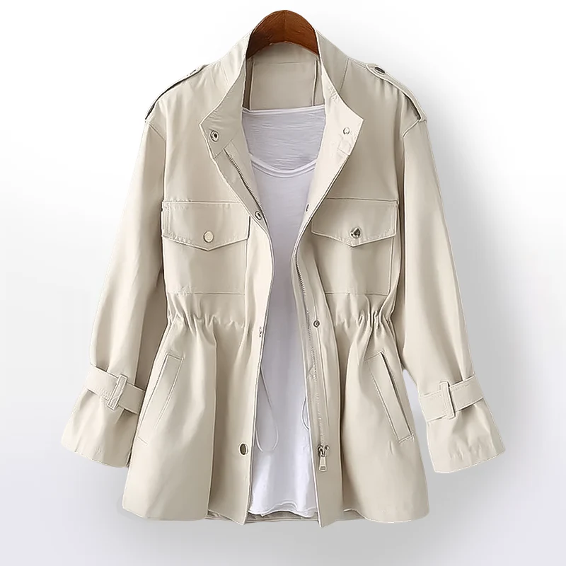 Manteau hydrofuge élégant femme