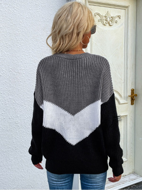 Pull femme tricot manches longues col rond - Image 7