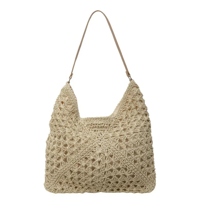 Sac tressé triangulaire au design souple et texturé - Image 2