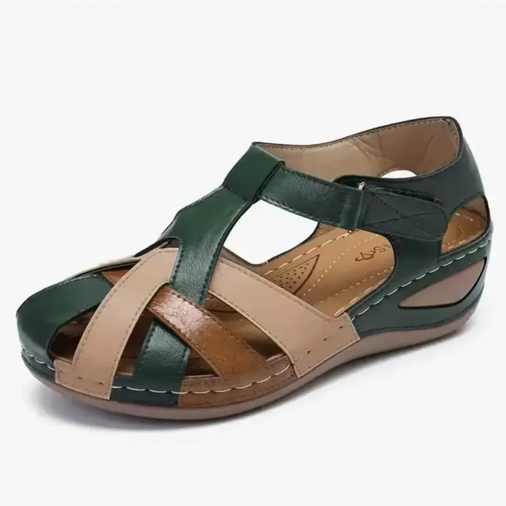 Sandales à talon compensé avec design respirant et réglable - Image 2