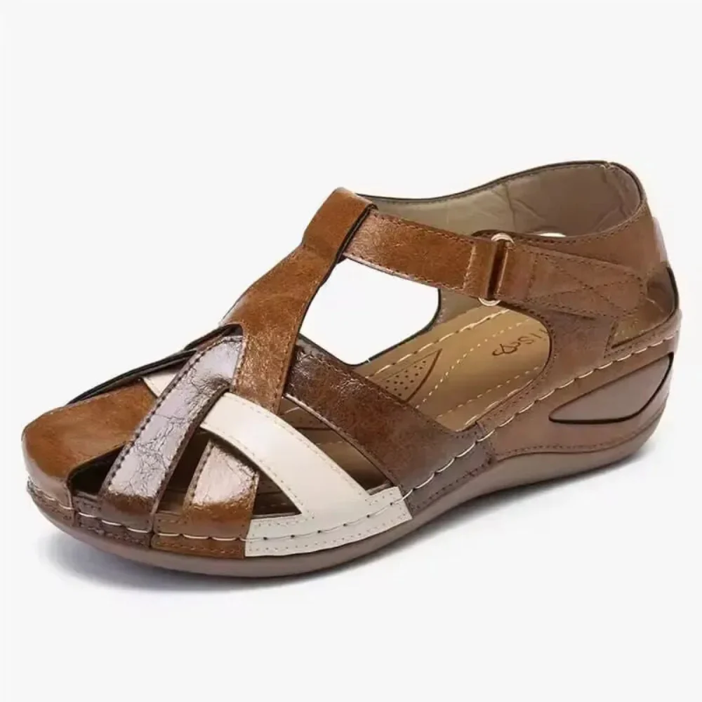 Sandales à talon compensé avec design respirant et réglable - Image 4