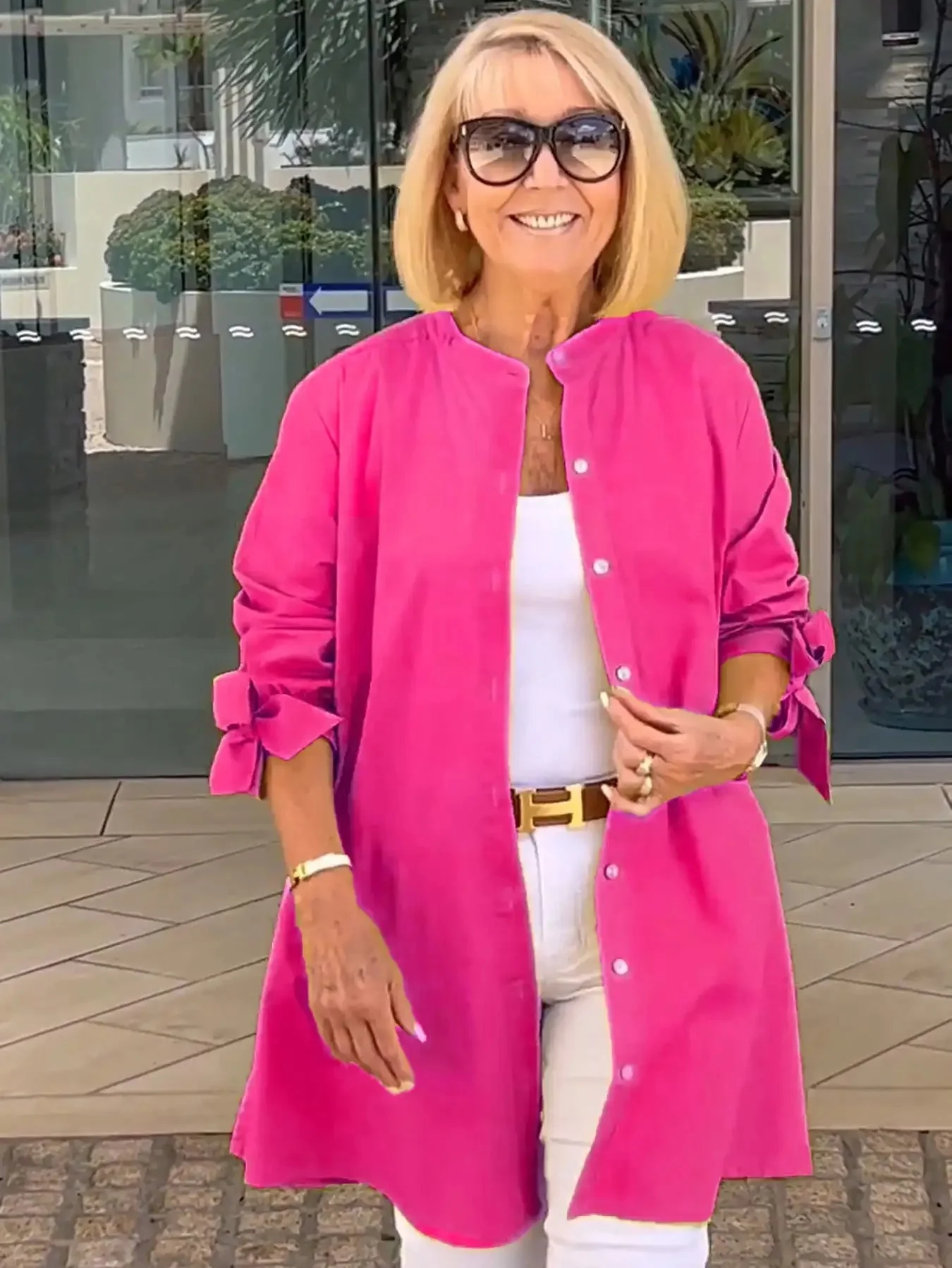 Chemise Emily boutonnée manches longues coupe décontractée - Image 4