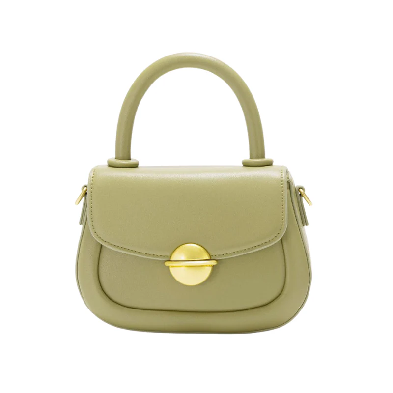 Sac bandoulière à rabat avec bouton + bandoulière réglable - Image 2