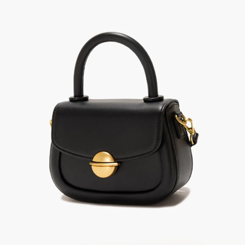 Sac bandoulière à rabat avec bouton + bandoulière réglable - Image 3