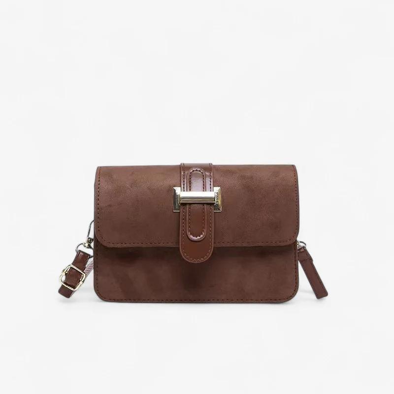 Sac bandoulière en cuir structuré avec sangles réglables - Image 2