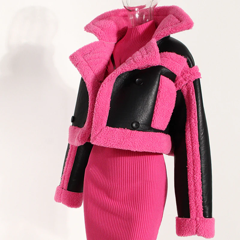 Veste boutonnée à col à revers manches longues - Image 4
