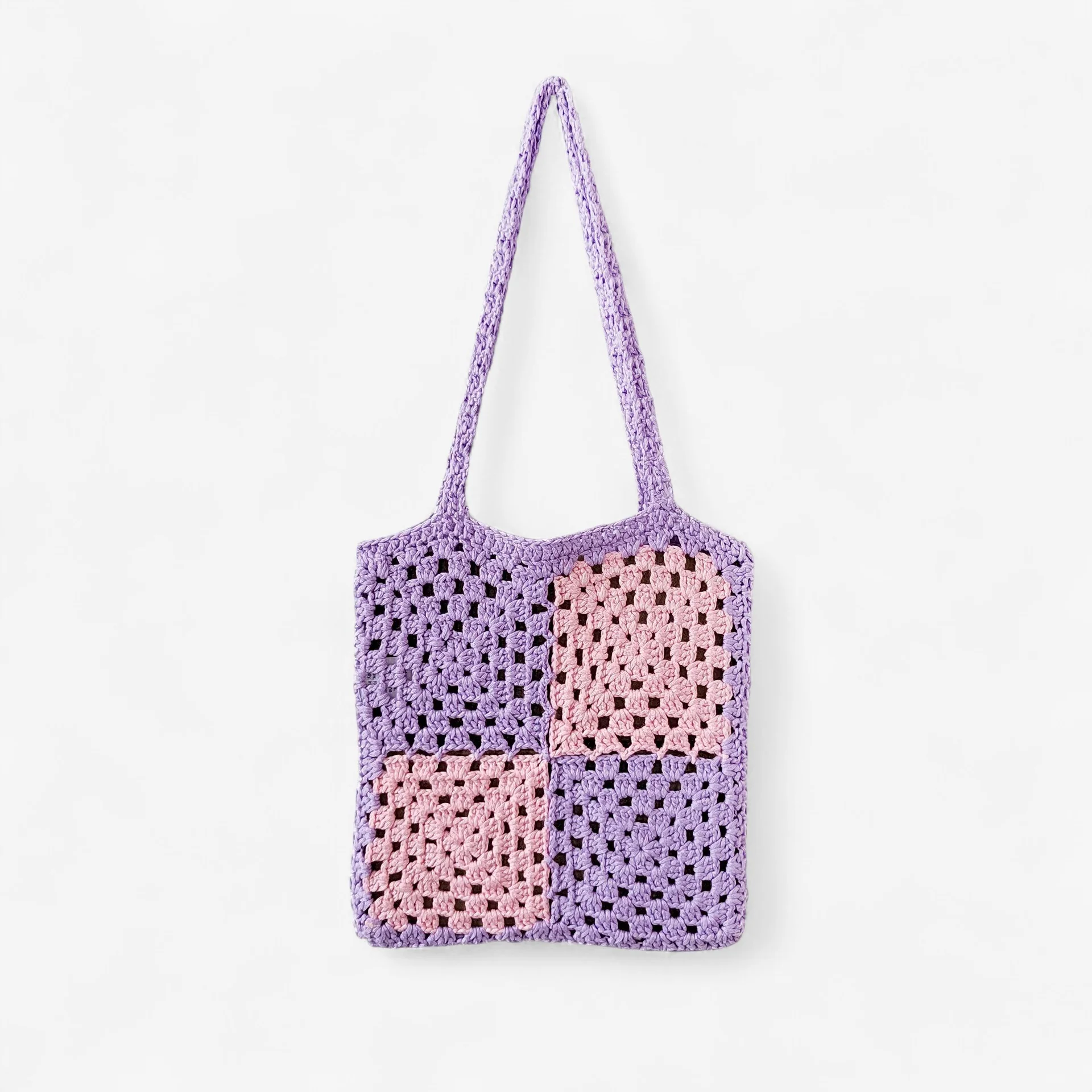 Sac à main grande capacité à blocs de couleurs - Image 6