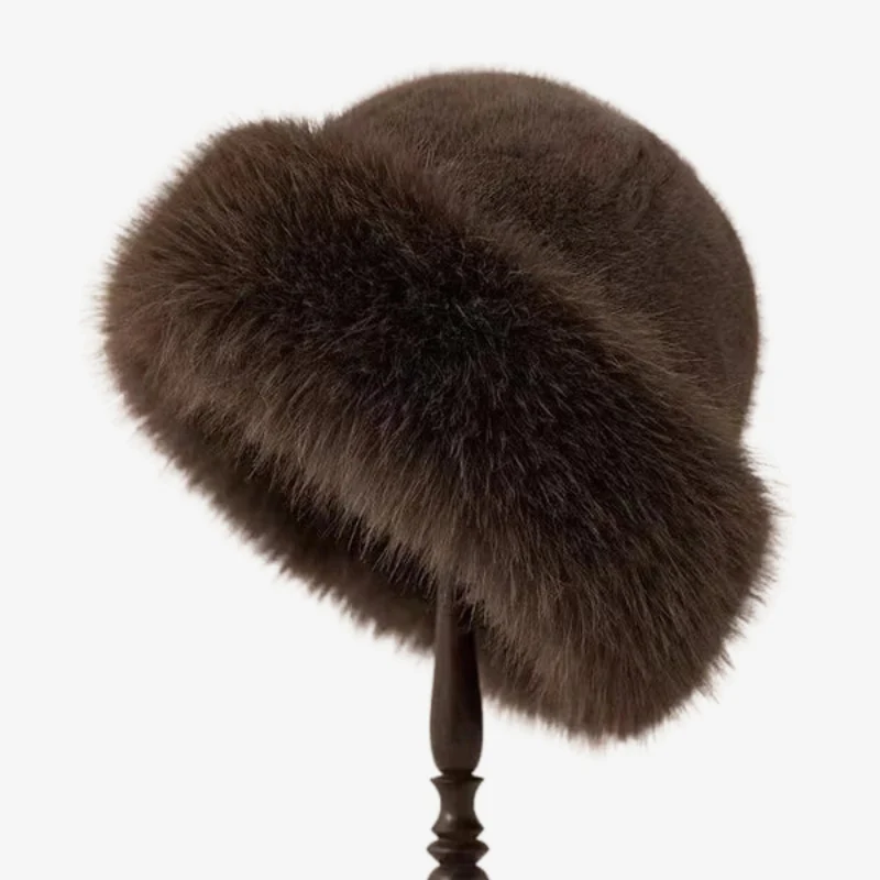 Emma – Chapeau bob en fourrure duveteuse avec protection pour les oreilles - Image 4