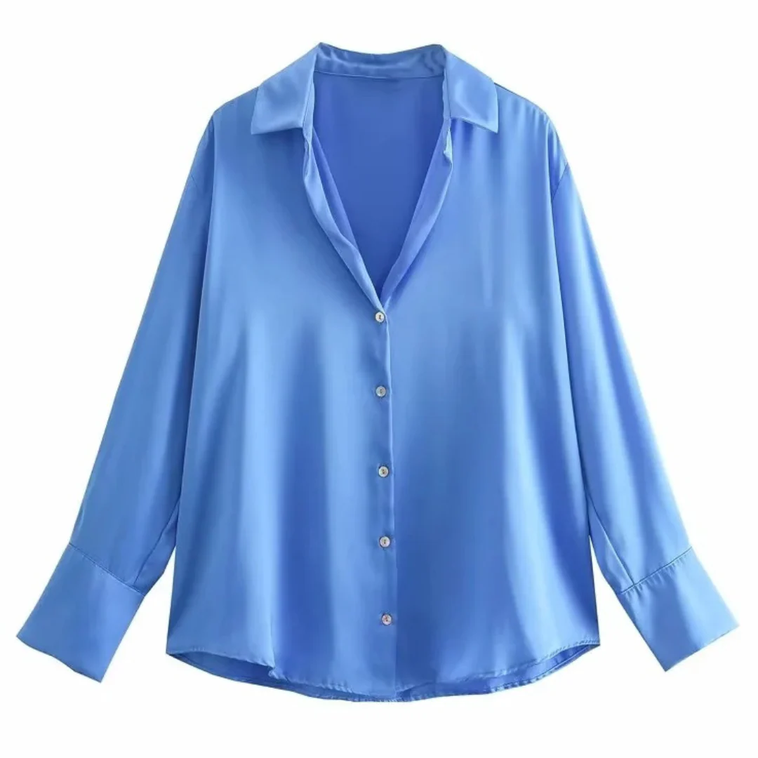 Chemise Emma boutonnée manches longues col classique - Image 5