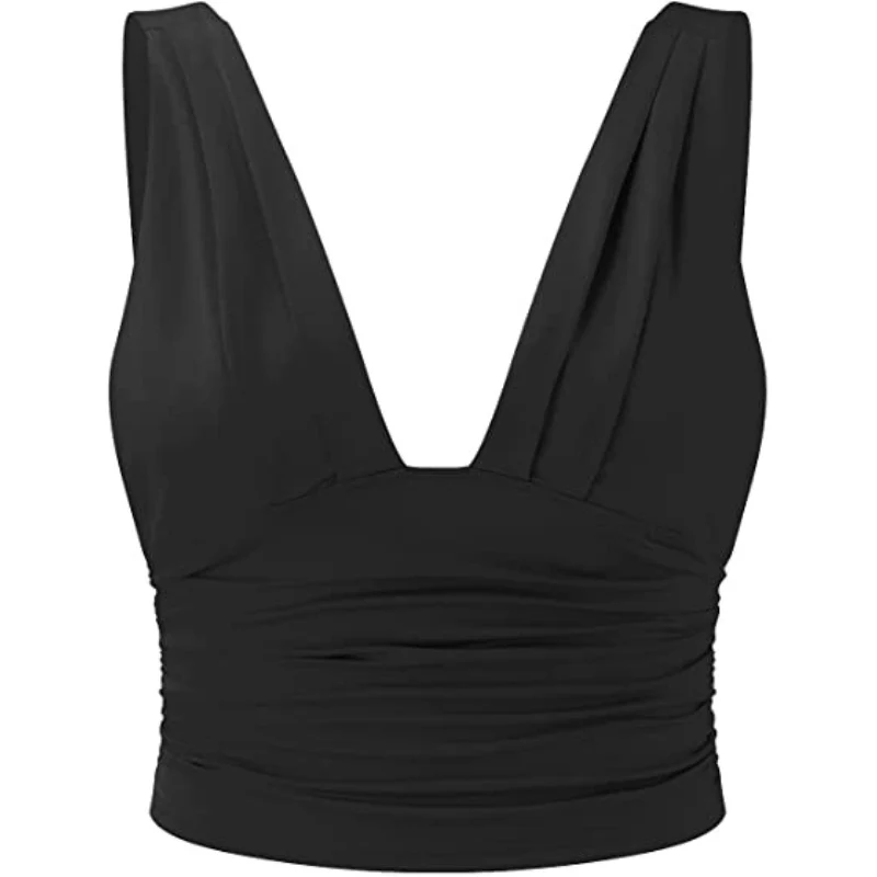 Haut femme Emma sans manches col V profond - Image 4