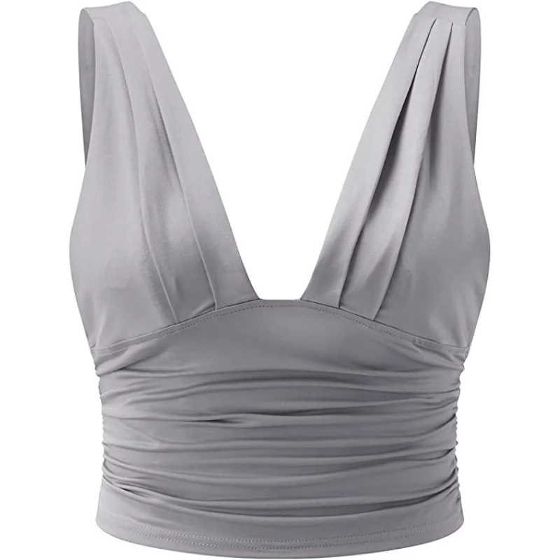 Haut femme Emma sans manches col V profond - Image 5