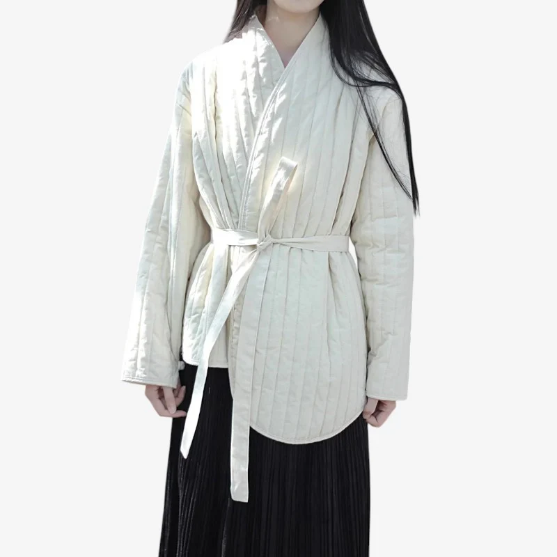 Manteau plissé manches longues coupe ample - Image 2