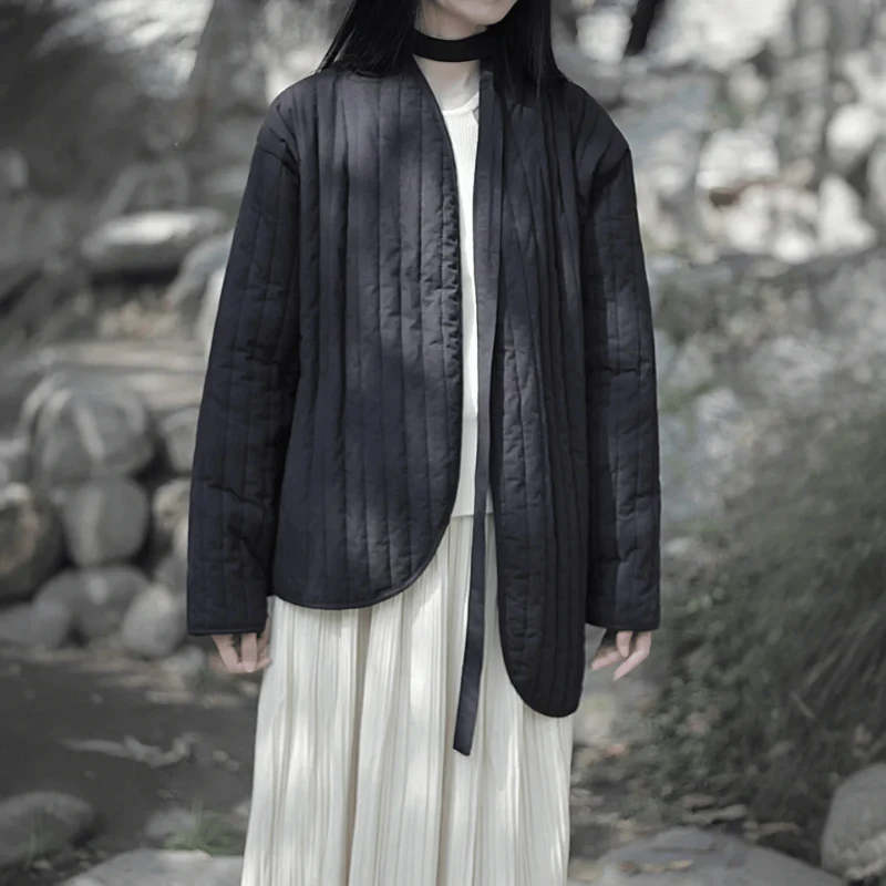 Manteau plissé manches longues coupe ample - Image 6