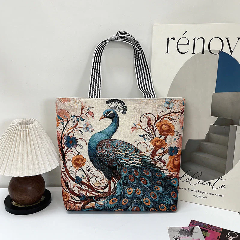Sac cabas femme imprimé avec grand compartiment - Image 5