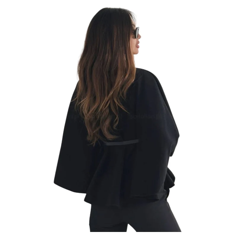 Veste à manches chauve-souris avec ceinture ajustable - Image 8