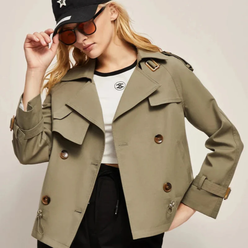 Trench-coat à double boutonnage avec col à revers - Image 6