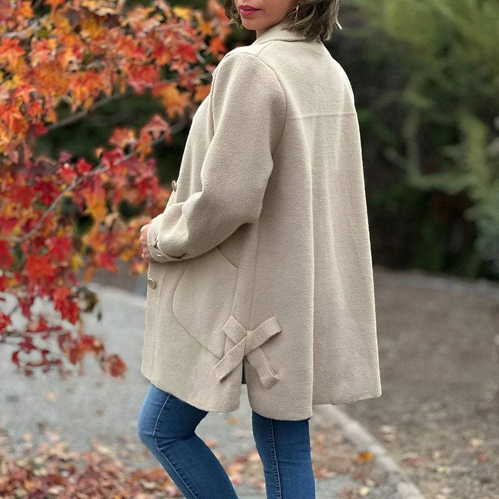 Veste femme boutonnée décontractée avec poches - Image 4
