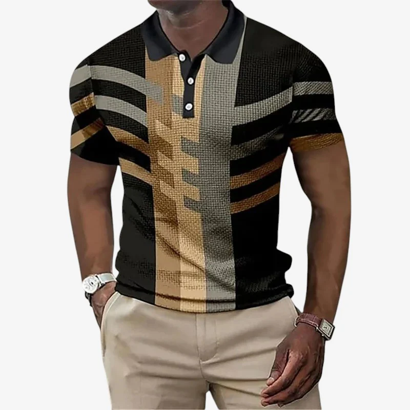 Chemise imprimée manches courtes col replié - Image 3