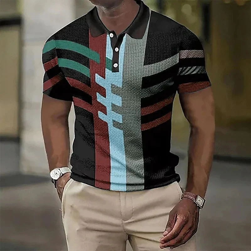 Chemise imprimée manches courtes col replié - Image 5