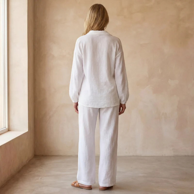 Ensemble 2 Pièces avec Haut à Manches Longues et Pantalon Droit - Image 7