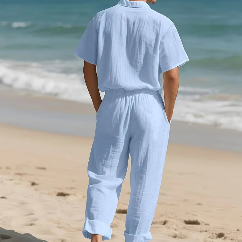 Ensemble deux pièces pour homme avec chemise et pantalon - Image 15