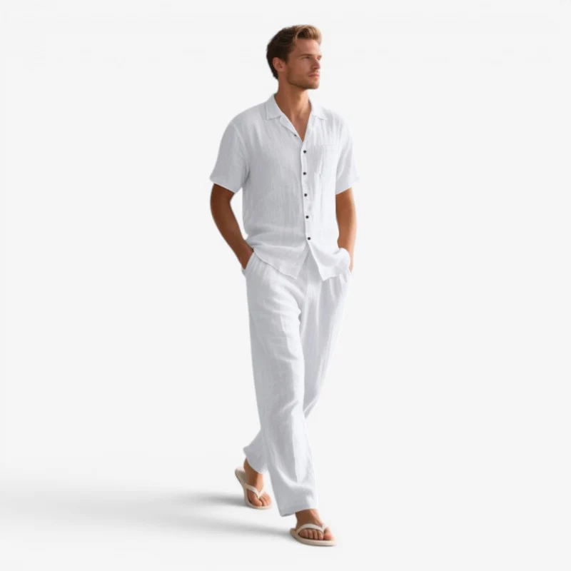 Ensemble deux pièces pour homme avec chemise et pantalon - Image 5