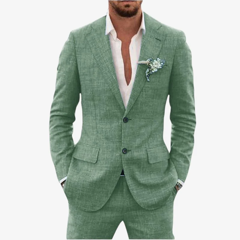 Ensemble blazer et pantalon deux pièces pour homme - Image 10